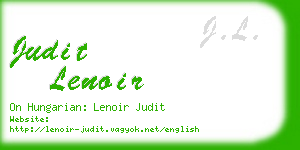 judit lenoir business card